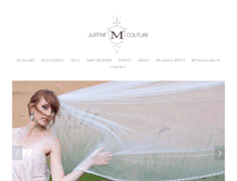 Tablet Screenshot of justinemcouture.com